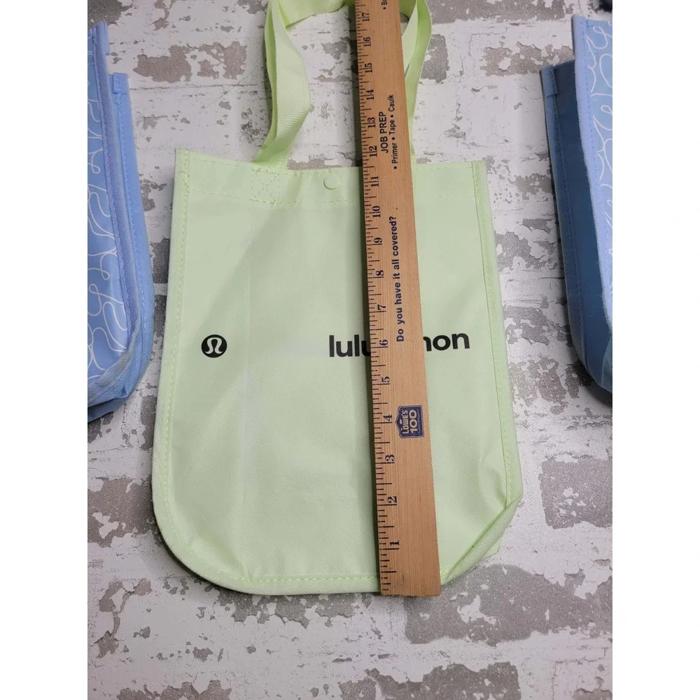 Lululemon Small Reusable Bags‎ Set of 3 Blue Green Blue